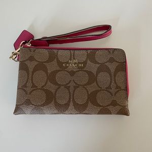 Small coach wristlet